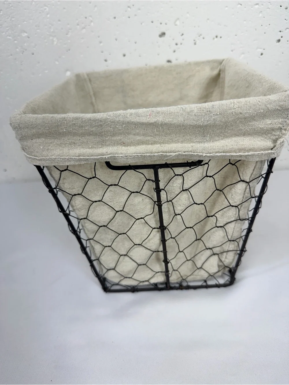 Unbranded Rustic Chicken Wire Waste Paper Trash Basket